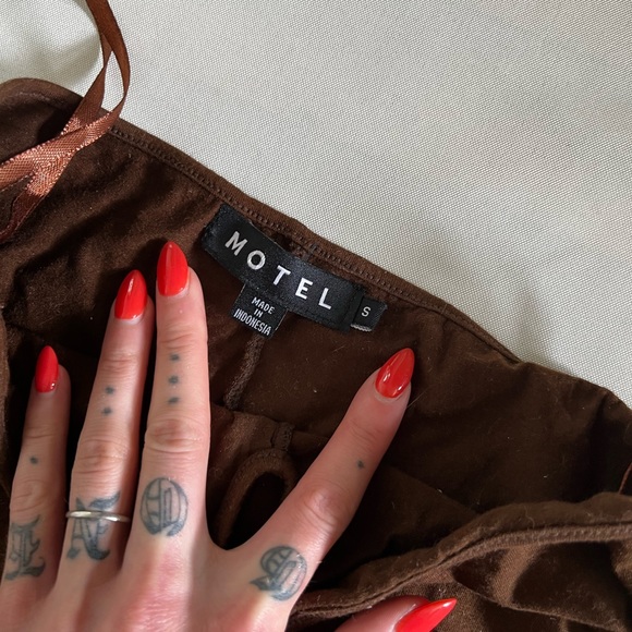 Motel Rocks brown pants - Picture 2 of 4